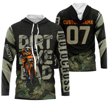 Load image into Gallery viewer, Personalized Dirt Bike Dad Riding Jersey UV UPF30+ Biker Dad Shirt Motocross Father&#39;s Day Gift NMS517