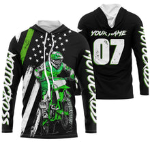 Load image into Gallery viewer, Personalized Motocross Jersey American Kid&amp;Adult UPF30+ Dirt Bike Racing Off-road Riders Motorcycle Shirt| NMS639