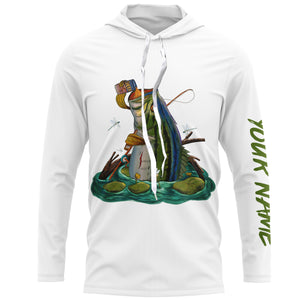 Bass fishing bass fish drink beer ChipteeAmz's art UV protection long sleeves personalized gift AT067