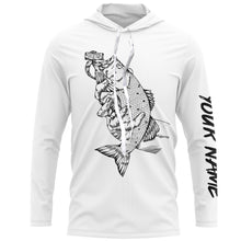 Load image into Gallery viewer, Bass fishing bass fish drink beer on my hand ChipteeAmz&#39;s art UV protection long sleeves personalized gift AT069