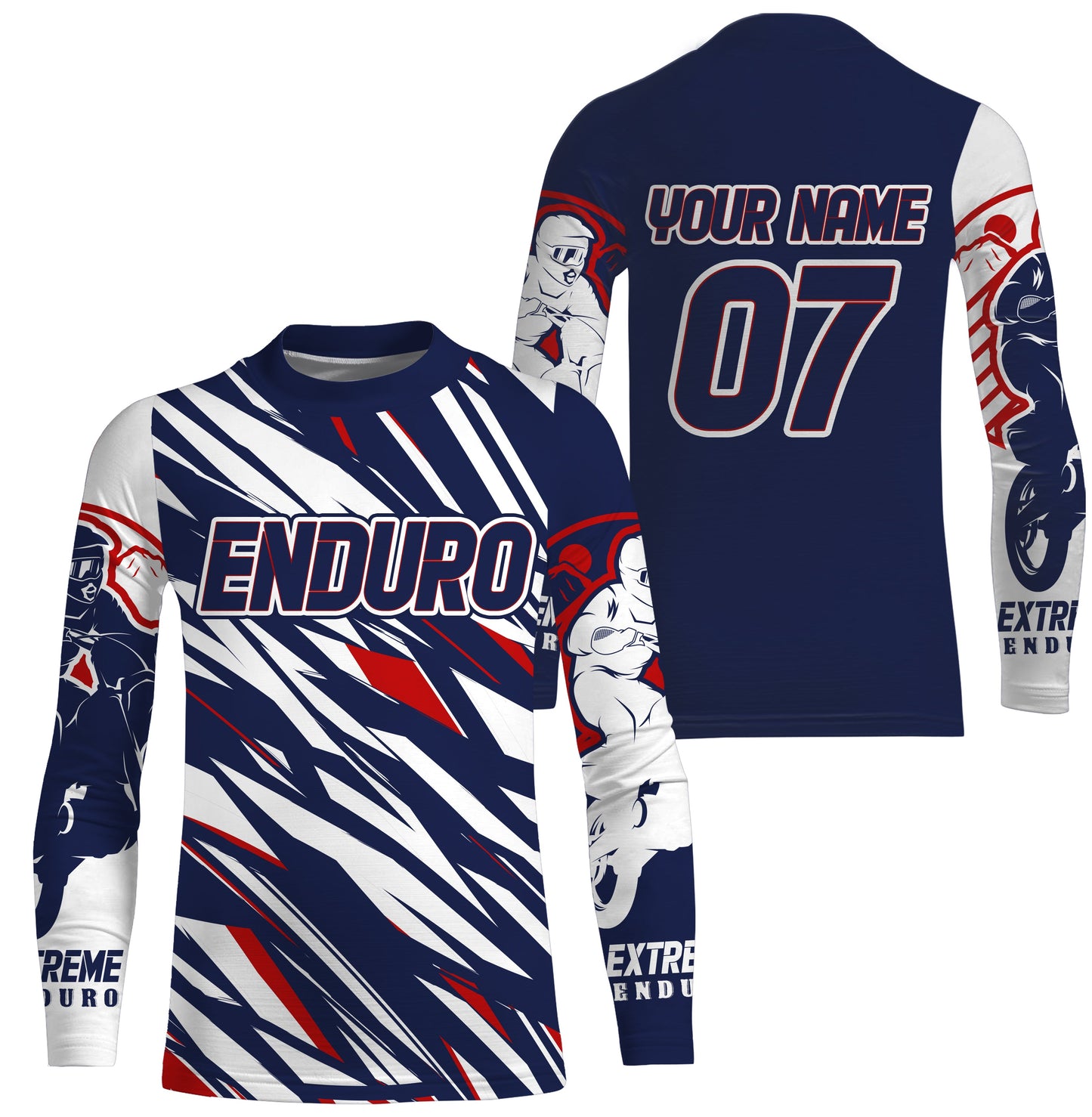 Enduro Racing Personalized Jersey UPF30+ Off-road Dirt Bike Adult&Kid Extreme Terrain Race| NMS708