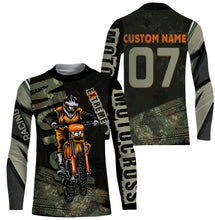 Load image into Gallery viewer, Personalized Motocross Jersey UPF30+ UV Protection, Extreme Dirt Bike Racing Off-Road Motorcycle Rider| NMS270