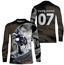 Load image into Gallery viewer, Tire Track Motocross Jersey Personalized Dirt Bike Riding Shirt Off-road Motorcycle Riders| NMS512