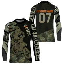 Load image into Gallery viewer, Personalized Motocross Jersey UPF 30+, Extreme Motocross Racing Shirt, Off-Road Riders Racewear| NMS399