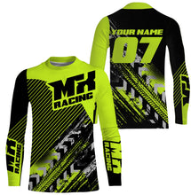 Load image into Gallery viewer, MX Racing Jersey UPF30+ Personalized Motocross Adult&amp;Kid Green Dirt Bike Riders Off-road Motorcycle| NMS677