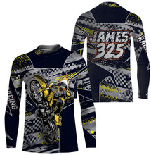 Load image into Gallery viewer, Personalized Racing Jersey UPF30+ UV Protect, Dirt Bike Wheel Mark Motocross Off-Road Riders Racewear| NMS441