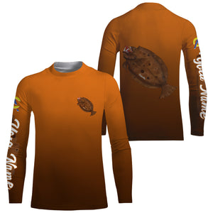 Flounder fishing custom name with angry Flounder ChipteeAmz's art UV protection shirts AT016