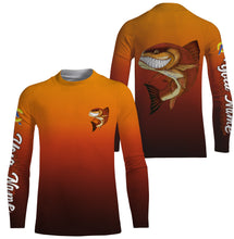 Load image into Gallery viewer, Redfish fishing custom name with angry Redfish ChipteeAmz&#39;s art UV protection shirts AT005