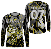 Load image into Gallery viewer, Personalized Dirt Bike Riding Jersey UPF30+ Anti UV, Motocross Racing Motorcycle Off-road Youth Riders| NMS453