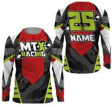 Load image into Gallery viewer, Personalized MTX Racing Jersey UPF30+ UV Protect, Motorcycle Motocross Off-Road Riders Racewear| NMS434