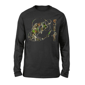 Bass fishing camo personalized bass fishing tattoo shirt perfect gift  - Standard Long Sleeve - TTN