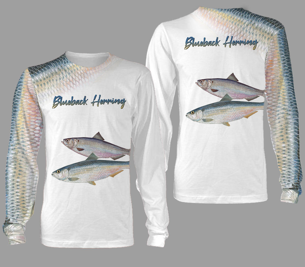 Blueback herring fishing full printing