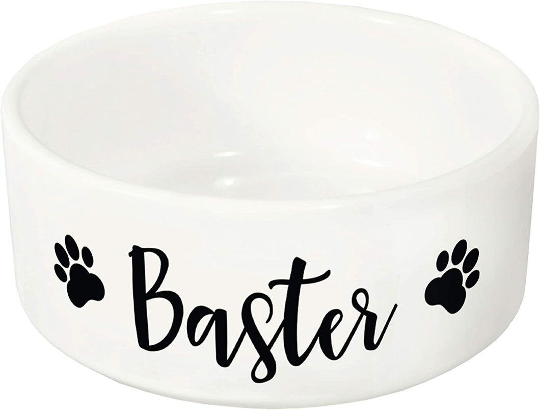 USA Custom Gifts Personalized Pet Bowl with Your Pet's Name - Pet Bowl for Your Dog, Cat, Small Animals, Puppy Dishwasher Safe Ceramic Bowl for Food or Water - NQS1140