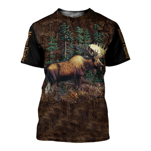 Moose hunter 3D all over printed shirts for men, women plus size NQS175