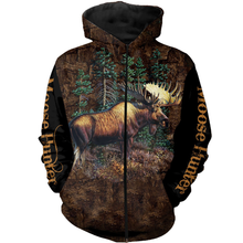 Load image into Gallery viewer, Moose hunter 3D all over printed shirts for men, women plus size NQS175