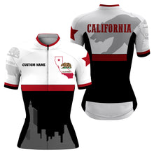 Load image into Gallery viewer, California short sleeve cycling jersey Men Women mountain bike gear with pockets MTB BMX racewear| SLC139