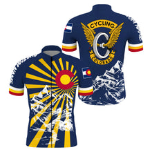 Load image into Gallery viewer, Colorado men/women cycling jersey with pockets UPF50+ State flag bike shirt mountain bike BMX Gear| SLC171