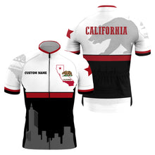 Load image into Gallery viewer, California short sleeve cycling jersey Men Women mountain bike gear with pockets MTB BMX racewear| SLC139