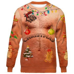 Hairy chest outlet jumper