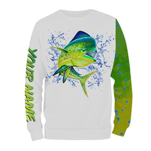 Mahi mahi fishing customize name all over print shirts personalized gift TATS65