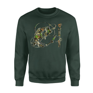 Bass fishing camo personalized bass fishing tattoo shirt perfect gift  - Standard Fleece Sweatshirt - TTN
