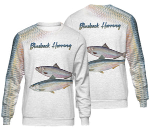 Blueback herring fishing full printing