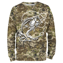 Load image into Gallery viewer, Bass fishing camo all over print shirts personalized gift TATS66