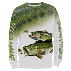 Bass tournament fishing customize name all over print shirts personalized gift FSA39