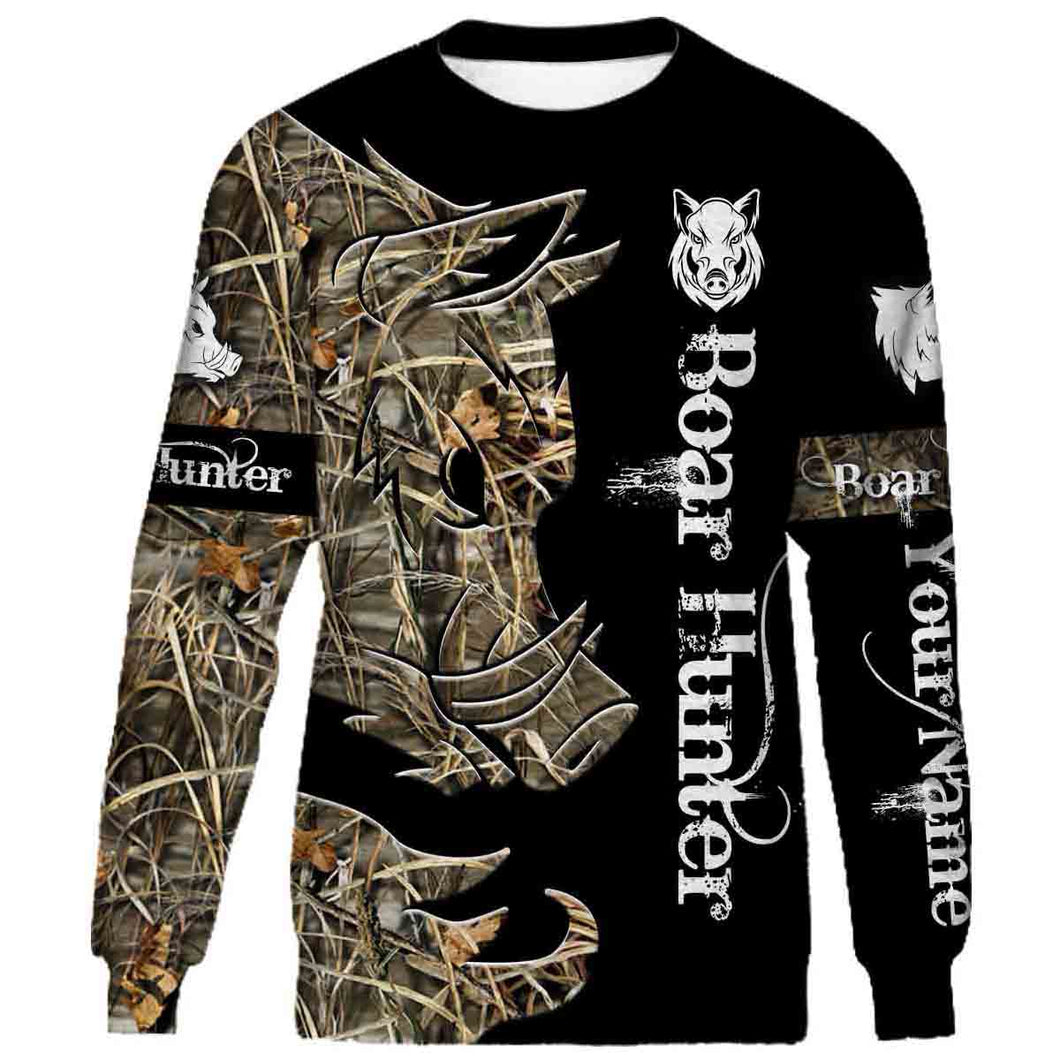 Personalized Wild Hog Hunting Camo Full Printing Sweatshirt, Hoodie, Zip up hoodie, T-shirt - NQS760