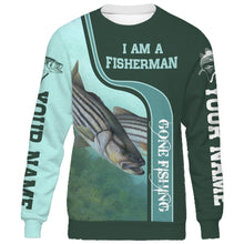 Load image into Gallery viewer, I am a fisher man striper fishing full printing shirt and hoodie - TATS34