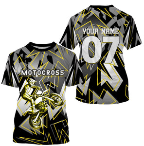 Personalized Dirt Bike Riding Jersey UPF30+ Anti UV, Motocross Racing Motorcycle Off-road Youth Riders| NMS453