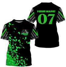 Load image into Gallery viewer, Green Motocross Jersey UPF30+ Personalized Kid&amp;Adult Dirt Bike Racing Shirt Off-road Motorcycle| NMS615