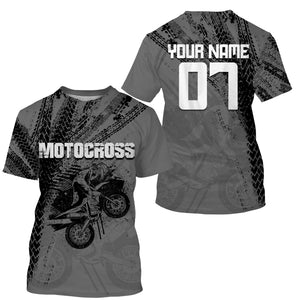 Tire Track Motocross Jersey Personalized UPF30+ Kid&Adult Riders Shirt Dirt Bike Racing Off-road Motorcycle| NMS627