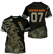 Load image into Gallery viewer, Personalized Motocross Jersey UPF 30+, Extreme Motocross Racing Shirt, Off-Road Riders Racewear| NMS399