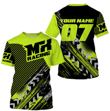 Load image into Gallery viewer, MX Racing Jersey UPF30+ Personalized Motocross Adult&amp;Kid Green Dirt Bike Riders Off-road Motorcycle| NMS677