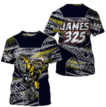 Load image into Gallery viewer, Personalized Racing Jersey UPF30+ UV Protect, Dirt Bike Wheel Mark Motocross Off-Road Riders Racewear| NMS441