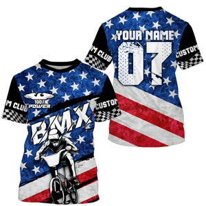 American Adult kid BMX jersey Custom UPF30+ USA Cycling bike shirt Off-road extreme sportswear| SLC22