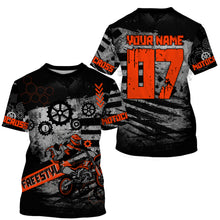 Load image into Gallery viewer, Custom red racing jersey UPF30+ youth men women MX shirt dirt bike freestyle off-road motorcycle PDT06