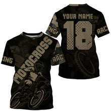 Load image into Gallery viewer, Camo kid&amp;adult Motocross riding jersey personalized dirt bike shirt UV off-road racing motorcycle PDT142