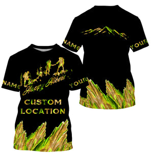 Hiking Personalized Shirt 3D All Over Print Compass Hiking Outdoor Outfit 3D Forest Shirt Happy Hikers| SP1