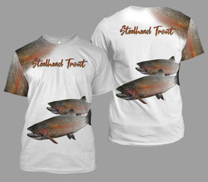 Steelhead trout fishing full printing
