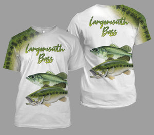 Largemouth bass fishing full printing
