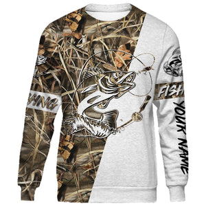 Personalized walleye fishing tattoo full printing shirt, long sleeve, hoodie, zip up - TATS1
