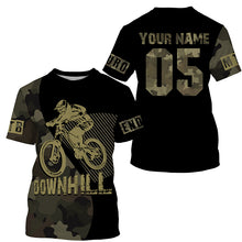 Load image into Gallery viewer, Downhill mountain bike jersey UPF30+ Camo MTB shirt kids cycling jersey men bicycle gear boy girl| SLC261