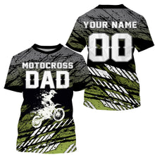 Load image into Gallery viewer, Motocross Dad Personalized Riding Jersey MX Dad Biker Shirt Dirt Bike Racing Dad Motorcycle Gift| NMS522