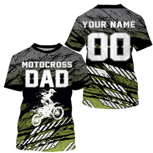 Motocross Dad Personalized Riding Jersey MX Dad Biker Shirt Dirt Bike Racing Dad Motorcycle Gift| NMS522