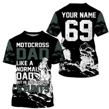 Load image into Gallery viewer, Motocross Dad Personalized Riding Jersey UPF30+ Dirt Bike Dad Biker MX Racing Dad Motorcycle| NMS524