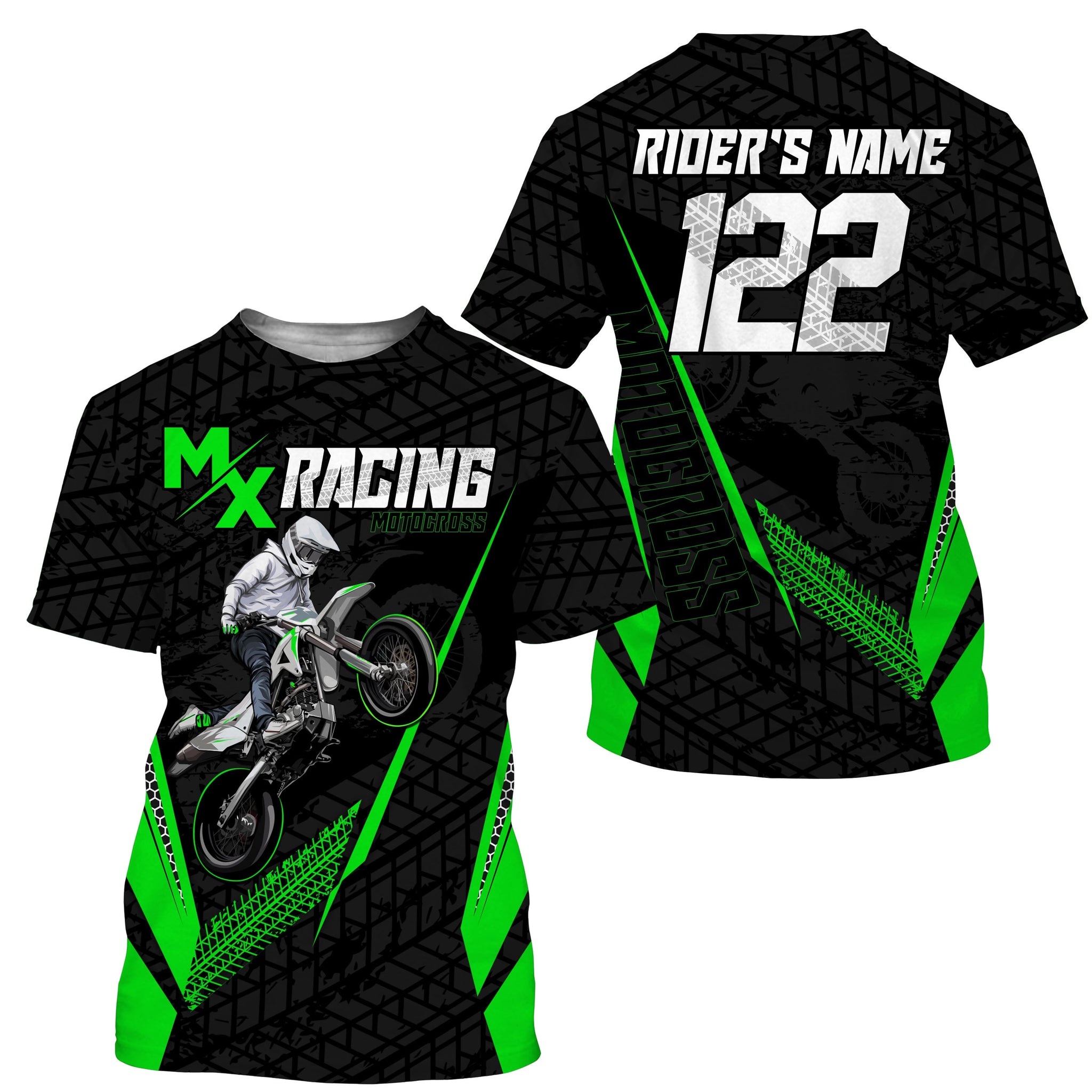  Custom Motocross Jersey MX Racing UPF30+ Dirt Bike Number Name  Adult&Kid Off-Road Motorcycle Shirt