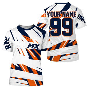 Personalized MX jersey orange kid men women Motocross racing off-road UV dirt bike motorcycle shirt PDT136