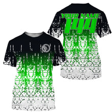 Load image into Gallery viewer, Personalized Motocross Jersey UPF30+ MX Racing Off-Road Adult&amp;Kid Riders Dirt Bike Jersey - Green| NMS753